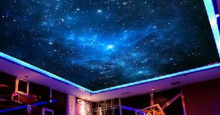 Натяжной потолок звездное небо Луховицы, цена от 5180 руб.