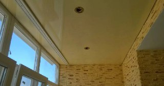 Натяжной потолок на балкон Луховицы, цена 6118 руб.